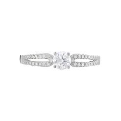 Histoire d'Or Bague Solitaire Katalina or blanc diamant Hot