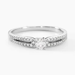 Histoire d'Or Bague Solitaire Katalina or blanc diamant