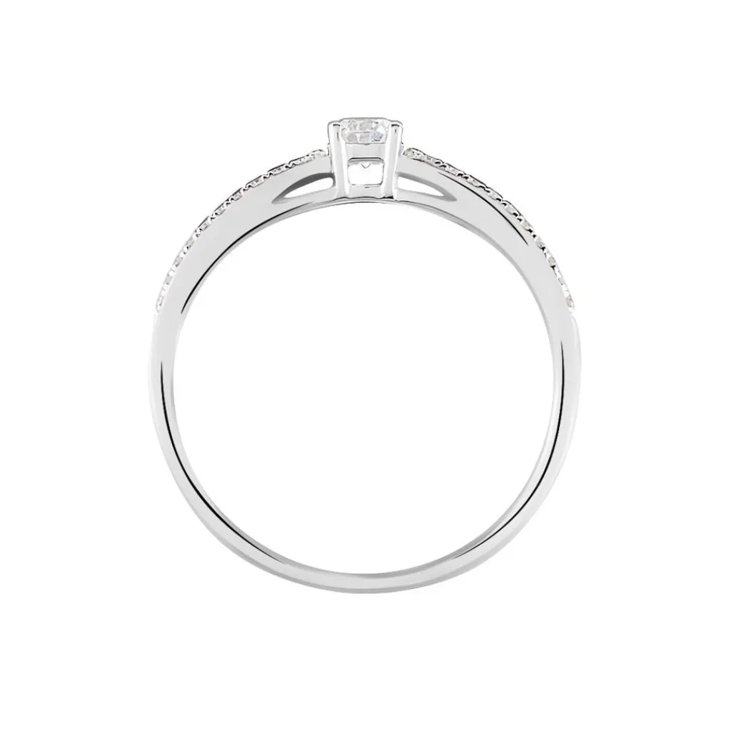 Histoire d'Or Bague Solitaire Katalina or blanc diamant