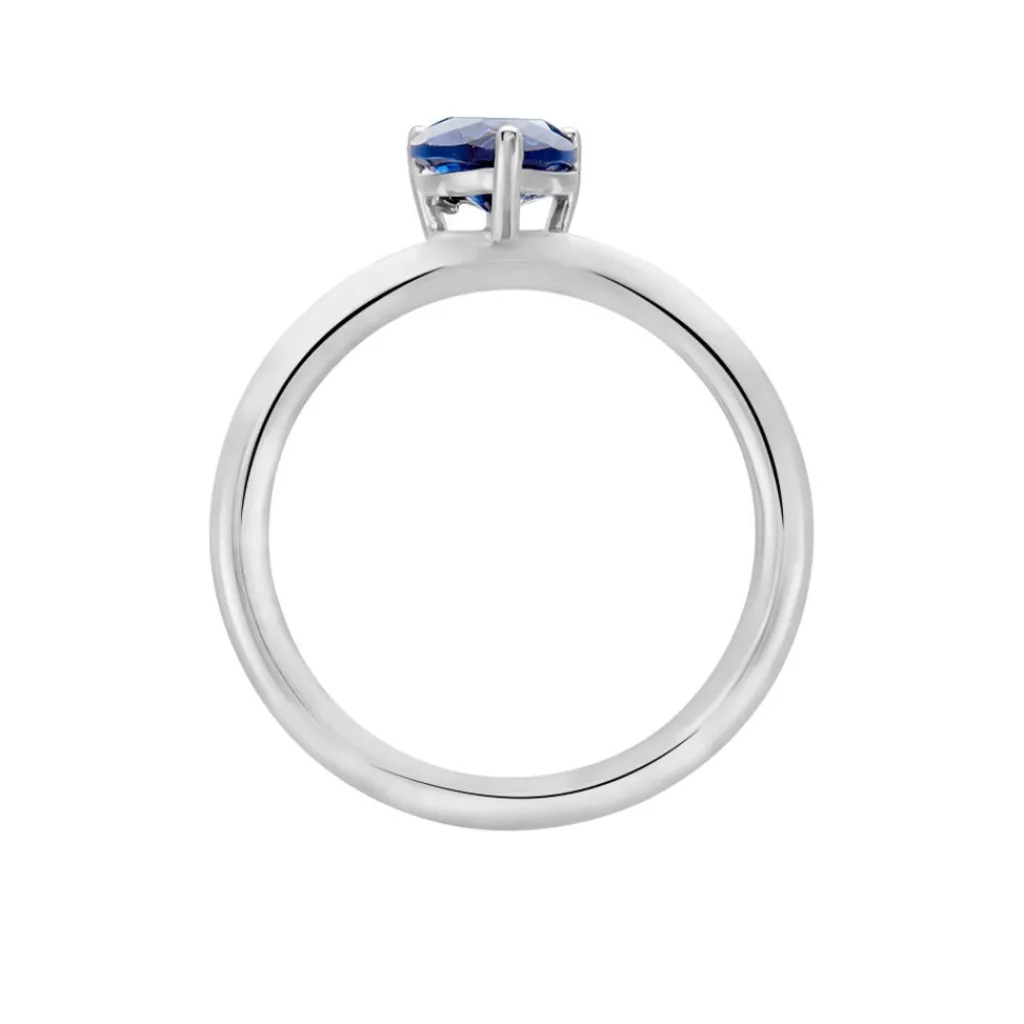 Histoire d'Or Bague Solitaire Kelvyn Argent Blanc Oxyde De Zirconium argent blanc oxyde bleu Clearance