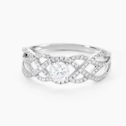 Histoire d'Or Bague Solitaire Kendra Or Blanc Diamant