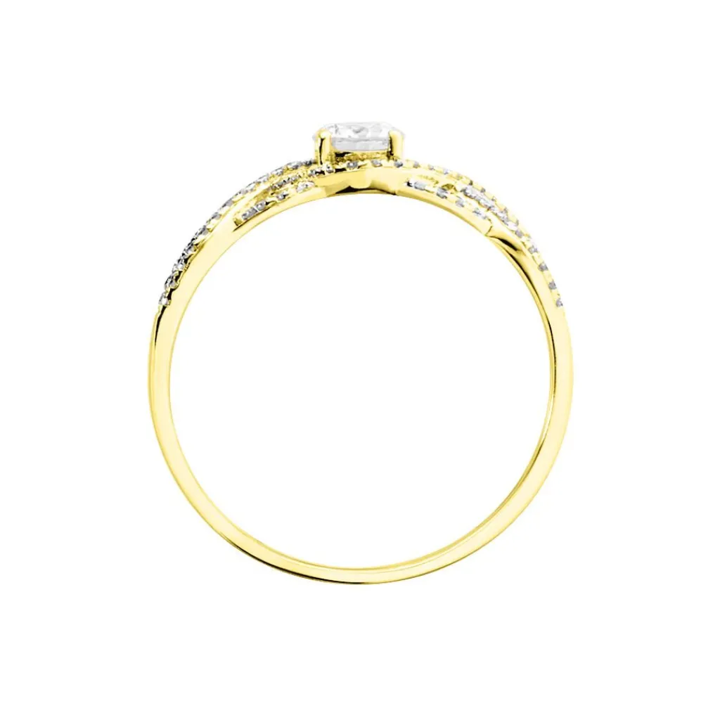 Histoire d'Or Bague Solitaire Liora Or Jaune Diamant Outlet