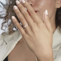 Histoire d'Or Bague Solitaire Livia Or Rose Diamant Hot