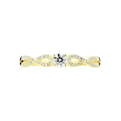 Histoire d'Or Bague Solitaire Livia Or Jaune Diamant