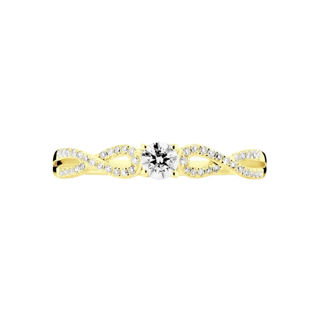 Histoire d'Or Bague Solitaire Livia Or Jaune Diamant