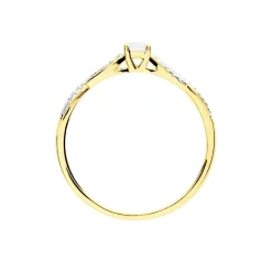 Histoire d'Or Bague Solitaire Livia Or Jaune Diamant