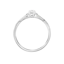 Histoire d'Or Bague Solitaire Livia Or Blanc Diamant