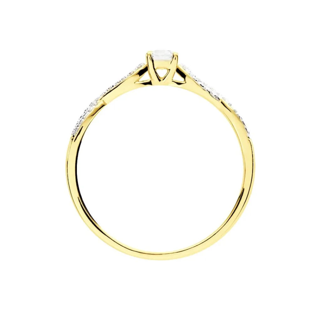 Histoire d'Or Bague Solitaire Livia Or Jaune Diamant
