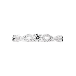 Histoire d'Or Bague Solitaire Livia Or Blanc Diamant Sale