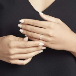 Histoire d'Or Bague Solitaire Livia Or Blanc Diamant Sale