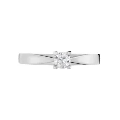 Histoire d'Or Bague Solitaire Loren Or Blanc Diamant Outlet