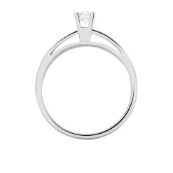 Histoire d'Or Bague Solitaire Loren Or Blanc Diamant Outlet