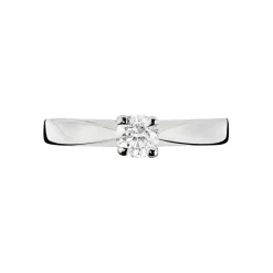 Histoire d'Or Bague Solitaire Loren Or Blanc Diamant Outlet