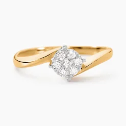 Histoire d'Or Bague Solitaire Lysia or jaune diamant Outlet