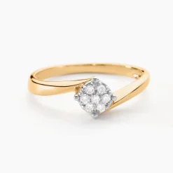 Histoire d'Or Bague Solitaire Lysia or jaune diamant Clearance