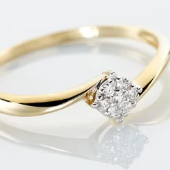 Histoire d'Or Bague Solitaire Lysia or jaune diamant Clearance