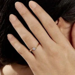 Histoire d'Or Bague Solitaire Lysia or jaune diamant Clearance