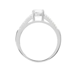 Histoire d'Or Bague Solitaire Maelline Argent Blanc Oxyde De Zirconium Online