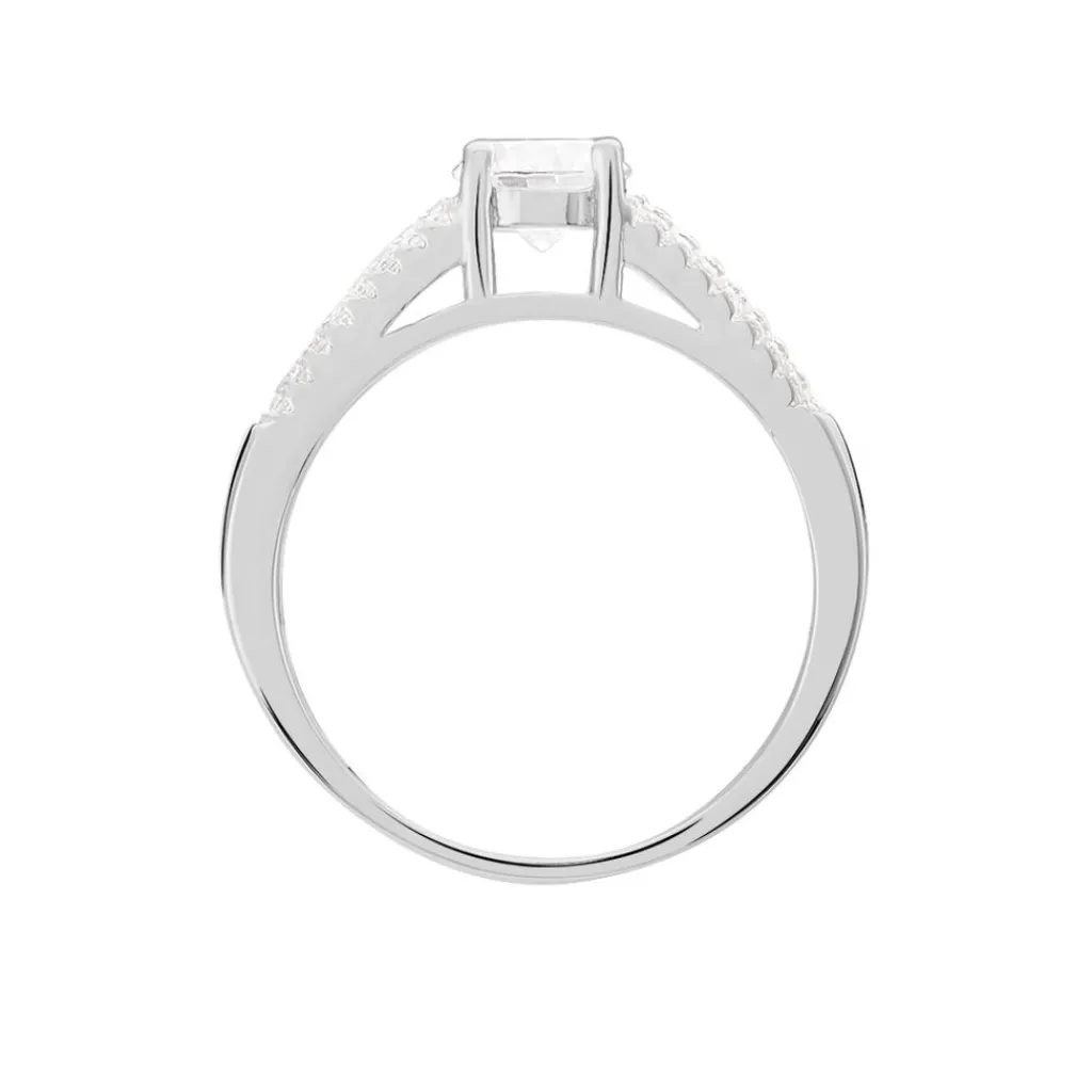 Histoire d'Or Bague Solitaire Maelline Argent Blanc Oxyde De Zirconium Online