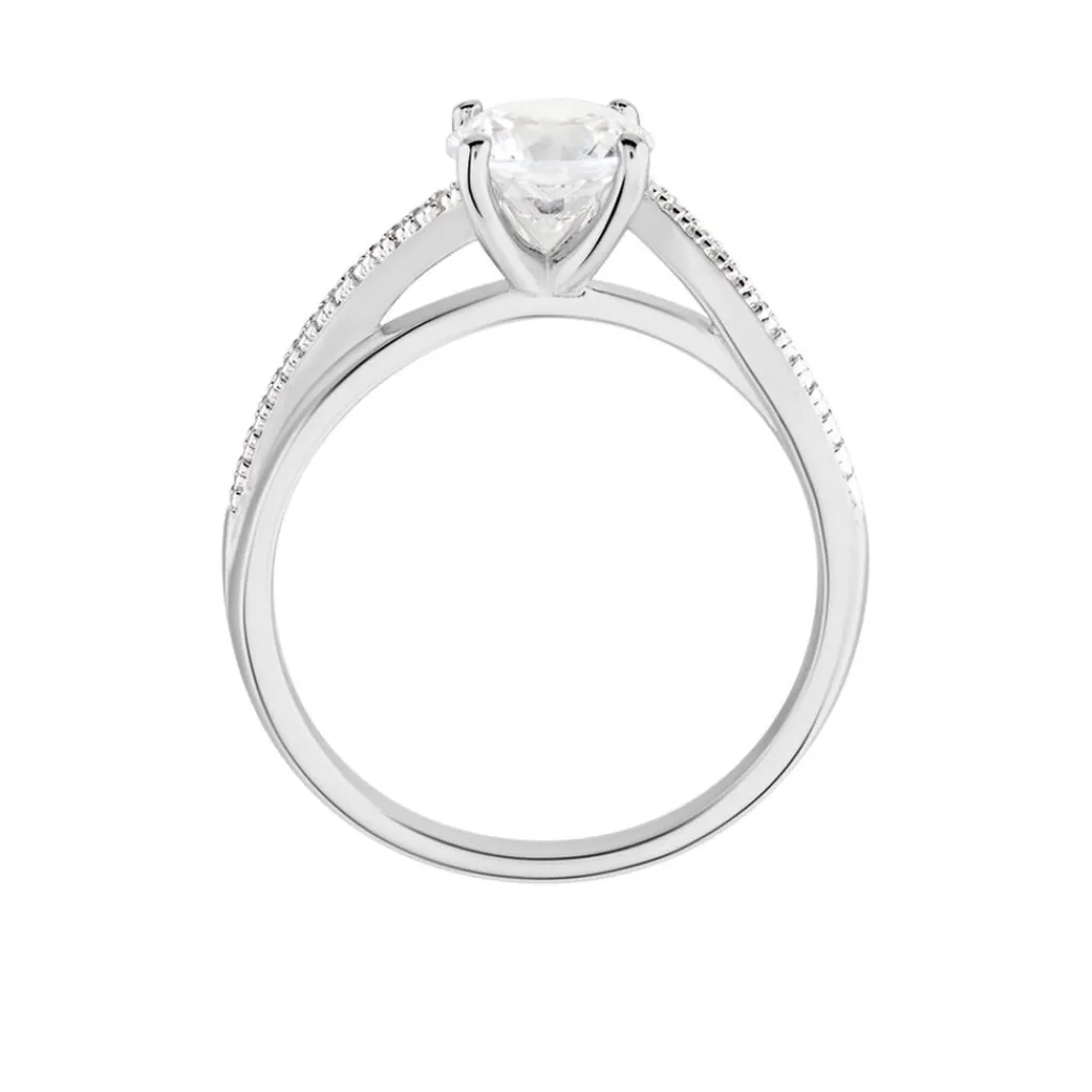 Histoire d'Or Bague Solitaire Maellyne Argent Blanc Oxyde De Zirconium Outlet