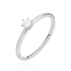 Histoire d'Or Bague Solitaire Mai-li Or Blanc Diamant