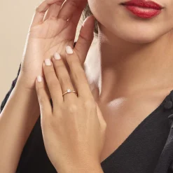 Histoire d'Or Bague Solitaire Maylis Or Jaune Oxyde De Zirconium New