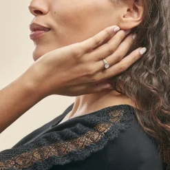 Histoire d'Or Bague Solitaire Messine Or Jaune Oxyde De Zirconium Clearance