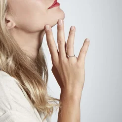 Histoire d'Or Bague Solitaire Moccus Argent Blanc Oxyde De Zirconium Sale