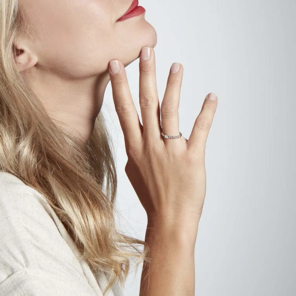 Histoire d'Or Bague Solitaire Moccus Argent Blanc Oxyde De Zirconium Sale