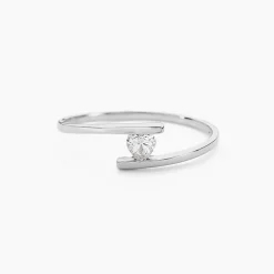 Histoire d'Or Bague Solitaire Moera Or Blanc Oxyde De Zirconium