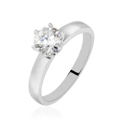 Histoire d'Or Bague Solitaire Natalia Or Blanc Diamant Synthetique or blanc diamant synthétique blanc Discount