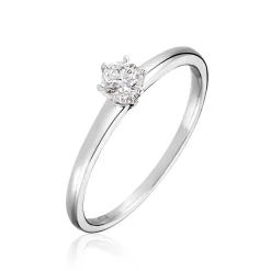 Histoire d'Or Bague Solitaire Natalia or blanc diamant Outlet