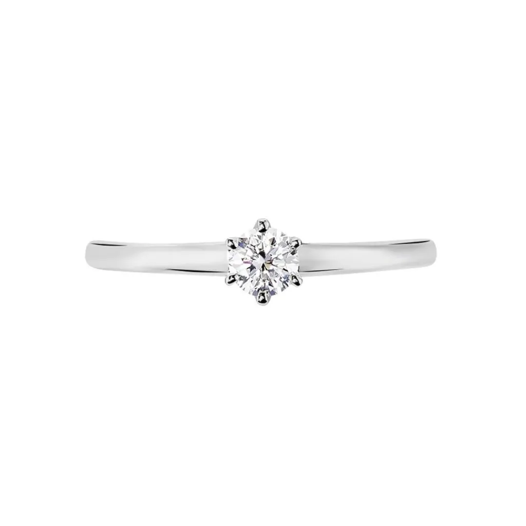 Histoire d'Or Bague Solitaire Natalia or blanc diamant Outlet