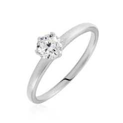 Histoire d'Or Bague Solitaire Natalia Or Blanc Diamant Synthetique