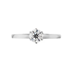 Histoire d'Or Bague Solitaire Natalia Or Blanc Diamant Synthetique