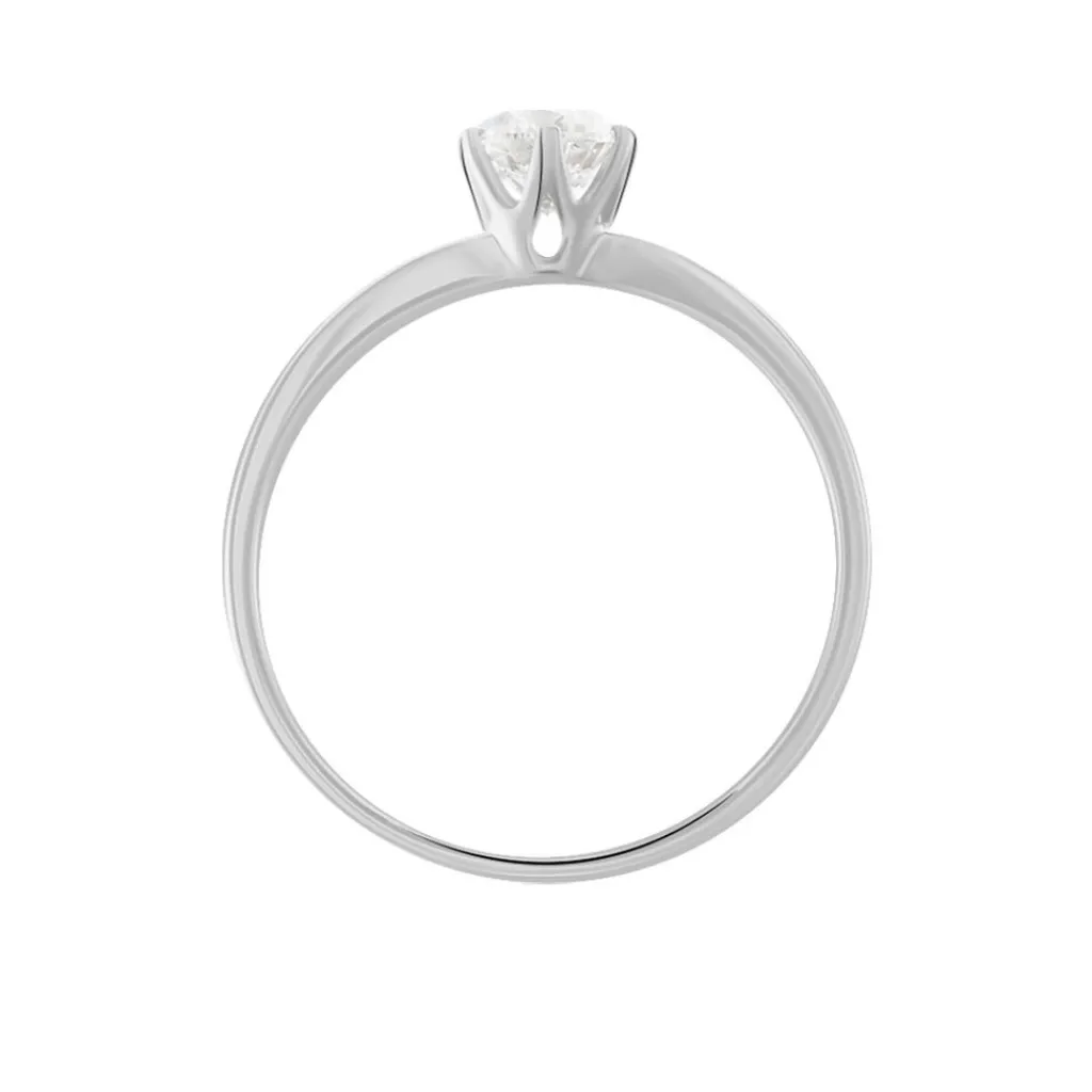 Histoire d'Or Bague Solitaire Natalia Or Blanc Diamant Synthetique