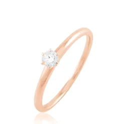 Histoire d'Or Bague Solitaire Natalia Or Rose Diamant Best