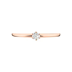 Histoire d'Or Bague Solitaire Natalia Or Rose Diamant Best