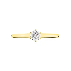 Histoire d'Or Bague Solitaire Natalia or jaune diamant Sale