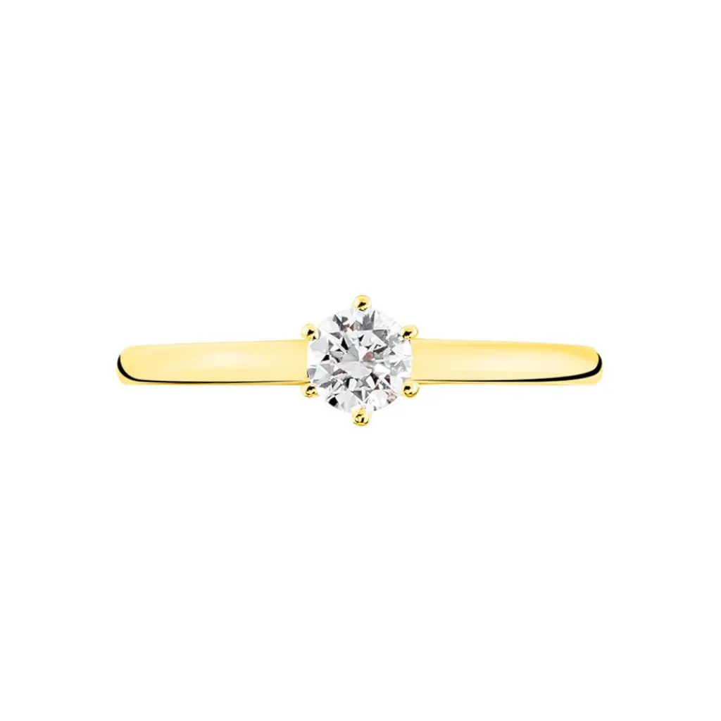 Histoire d'Or Bague Solitaire Natalia or jaune diamant Sale