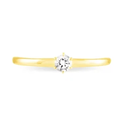 Histoire d'Or Bague Solitaire Natalia or jaune diamant Hot