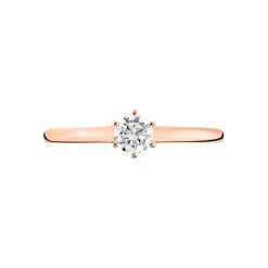 Histoire d'Or Bague Solitaire Natalia Or Rose Diamant Sale