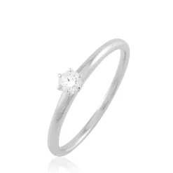 Histoire d'Or Bague Solitaire Natalia Or Blanc Diamant Sale