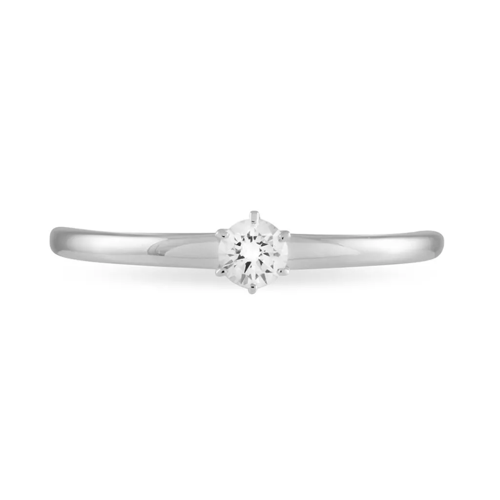 Histoire d'Or Bague Solitaire Natalia Or Blanc Diamant Sale