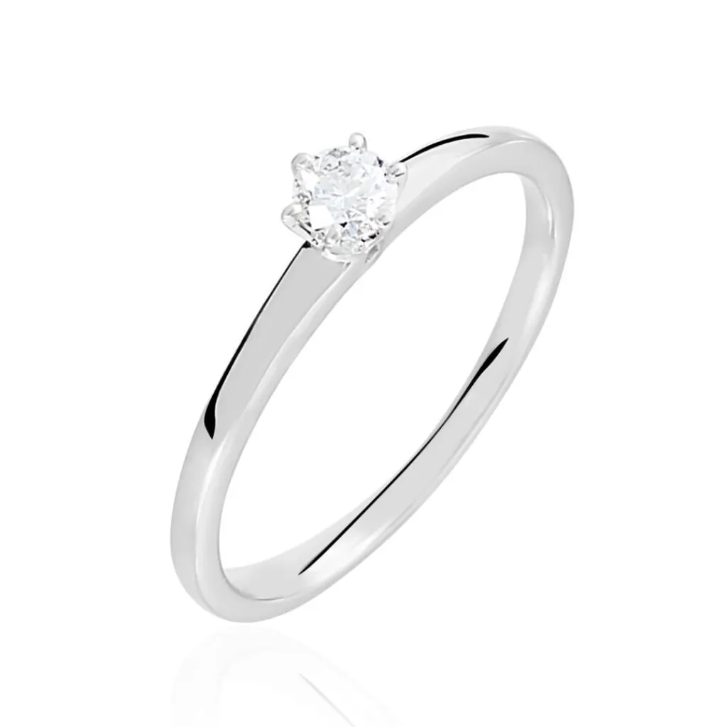 Histoire d'Or Bague Solitaire Natalia or blanc diamant Sale