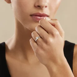 Histoire d'Or Bague Solitaire Natalia Or Blanc Diamant Synthetique or blanc diamant synthétique blanc Sale