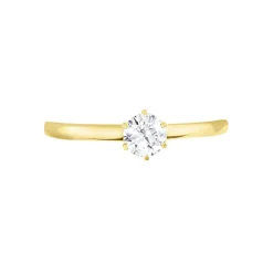 Histoire d'Or Bague Solitaire Natalia Or Jaune Diamant Synthetique or jaune diamant synthétique blanc Clearance