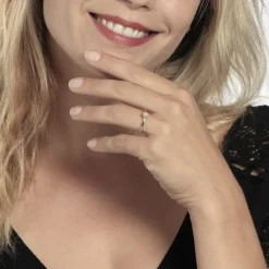 Histoire d'Or Bague Solitaire Natalia Or Jaune Diamant Synthetique or jaune diamant synthétique blanc Clearance