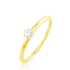 Histoire d'Or Bague Solitaire Natalia or jaune diamant
