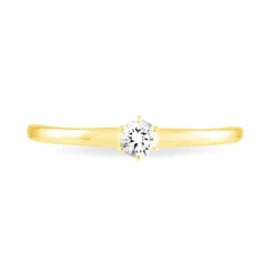 Histoire d'Or Bague Solitaire Natalia or jaune diamant